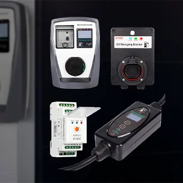 What is the difference in charging efficiency and speed between AC and DC electric vehicle chargers?